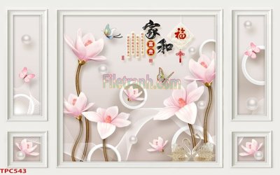 File gốc Tranh phào chỉ TPC543 (in lụa) hoa văn cổ điển