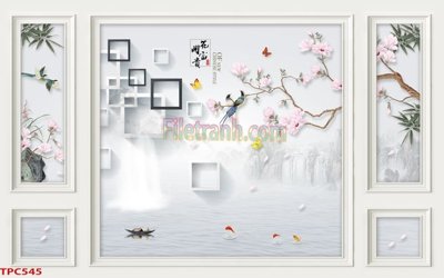 File in trần Tranh phào chỉ TPC545 (file gốc) phong thủy