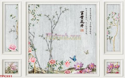 File ảnh Tranh phào chỉ TPC551 (gốc) dùng in Pano