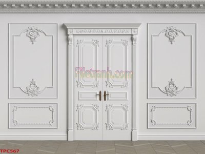 File in lụa Tranh phào chỉ TPC567 (chất lượng cao) Tranh phào chỉ TPC567