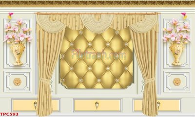 File gốc Tranh phào chỉ TPC593 (in lụa) tranh phong thủy