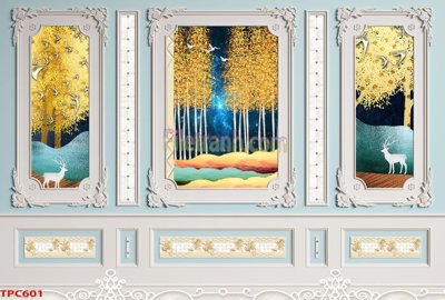 File tranh Tranh phào chỉ TPC601 (gốc) chủ đề trừu tượng