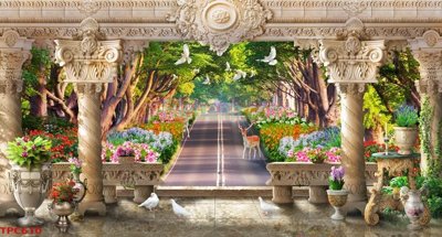 Download file gốc Tranh phào chỉ TPC610 (in mica) trong suốt