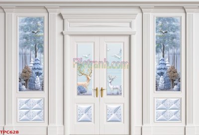 File in mica Tranh phào chỉ TPC628 (ảnh gốc) đẹp