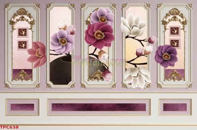 File gốc Tranh phào chỉ TPC638 (in tráng gương) nghệ thuật