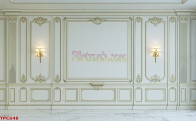 File gốc Tranh phào chỉ TPC648 (PNG) không nền chất lượng