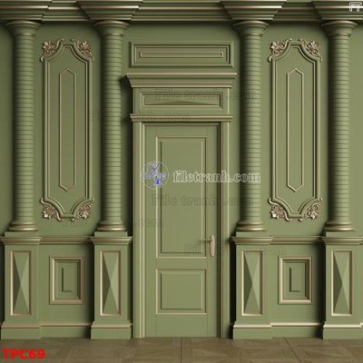 File gốc Tranh phào chỉ TPC69 (cho in 3D) độc đáo