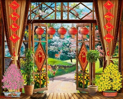 File tranh Tranh phào chỉ TPC727 (gốc) in trên kính