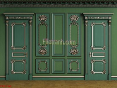 Ảnh gốc Tranh phào chỉ TPC730 (độ nét cao) in tráng gương