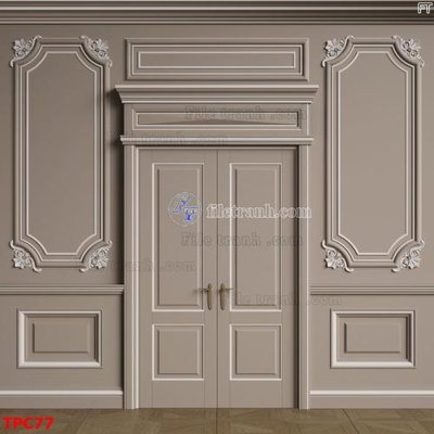 File gốc Tranh phào chỉ TPC77 (dành cho trang trí nội thất)