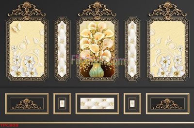 File tranh gốc Tranh phào chỉ TPC808 (bản quyền) file PSD