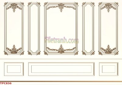 Tải file Tranh phào chỉ TPC836 (gốc) làm file in ấn