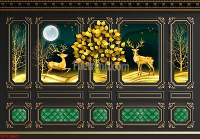 File gốc Tranh phào chỉ TPC863 (ảnh chi tiết) để in lụa