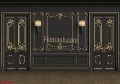 File gốc Tranh phào chỉ TPC876 (in ấn) màu sắc trung thực