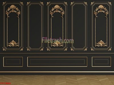File gốc Tranh phào chỉ TPC880 (in lụa) trang trí tường