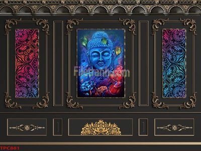 File tranh Tranh phào chỉ TPC881 (gốc) chủ đề trừu tượng