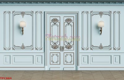 Tệp tin gốc Tranh phào chỉ TPC884 (dùng cho in) Tranh phào chỉ TPC884