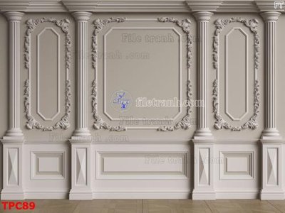 File tranh Tranh phào chỉ TPC89 (bản gốc) treo quán cafe