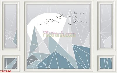 File gốc Tranh phào chỉ TPC890 (phong cách) châu Âu