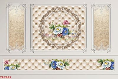 Chi tiết file tranh tráng gương Tranh phào chỉ TPC933 (ảnh gốc)