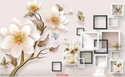 File gốc File hoa trang sức TS1094 (trang trí) phòng ngủ