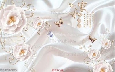 File in trần File hoa trang sức TS1208 (bản gốc) mây trời