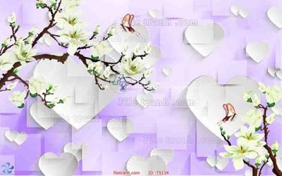 Tải file File hoa trang sức TS134 (PSD) cho in tranh kính