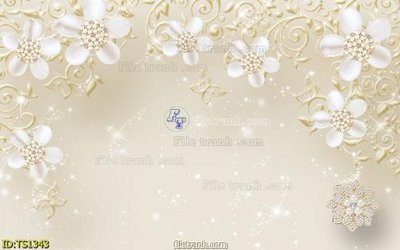 File tranh gốc File hoa trang sức TS1343 (sắc nét từng chi tiết)