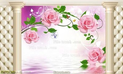 Tải file File hoa trang sức TS1349 (ảnh gốc) in tráng gương