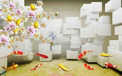 File tranh gốc in trần nhà File hoa trang sức TS136 3D