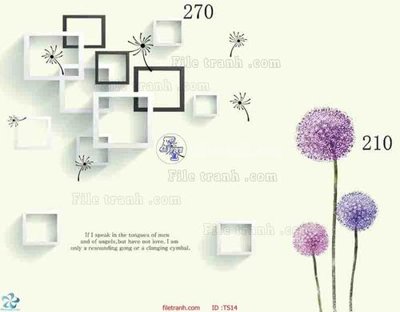 File tranh in trần 3D File hoa trang sức TS14 (ảnh gốc)