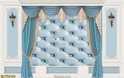 File gốc File dán tường giả mành rèm phào chỉ 3d TS1410 cho in ấn và thiết kế