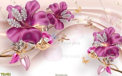 File tranh PSD File hoa trang sức TS1451 chất lượng cao