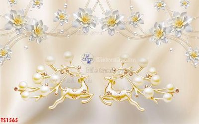 File tranh gốc File hoa trang sức TS1565 (bản quyền) Filetranh.com