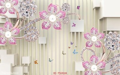 Ảnh gốc File hoa trang sức 3d TS2018 (siêu chi tiết) để in ấn