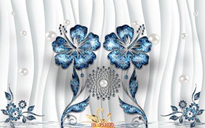 Ảnh gốc File hoa trang sức 3d TS2030 (siêu chi tiết) để in ấn