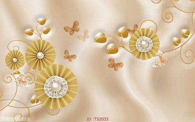 File tranh File hoa trang sức 3d TS2033 (bản gốc) treo tường