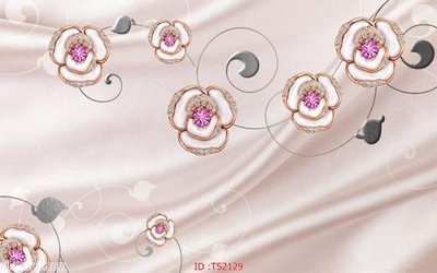 File PSD File hoa trang sức 3d TS2129 (gốc) nhiều lớp (multi-layer)