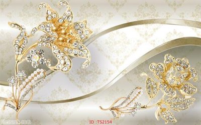 File ảnh File hoa trang sức 3d TS2154 (gốc) in poster