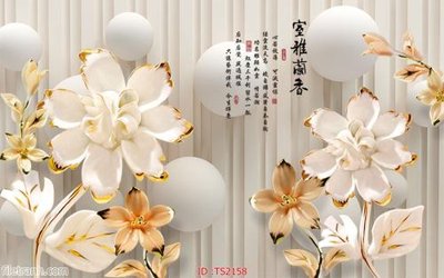 File gốc File hoa trang sức 3d TS2158 (trang trí) phòng làm việc