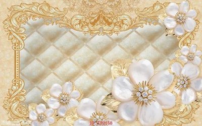 File in trần File hoa trang sức 3d TS2168 (bản gốc 3D) sống động