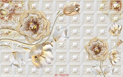 Ảnh gốc File hoa trang sức 3d TS2179 (nét căng) in mica