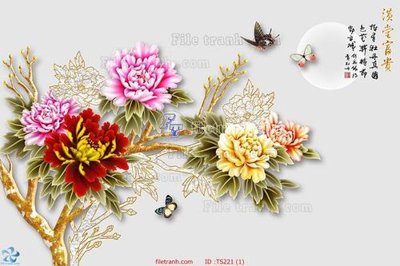 File tranh File hoa trang sức TS221 (ảnh gốc) độ nét vượt trội
