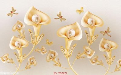 File gốc in ấn File hoa trang sức 3d TS2222 chuẩn màu CMYK