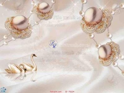 Hình ảnh file gốc in trần nhà File hoa trang sức TS224