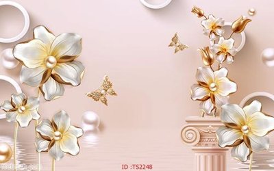 File gốc File hoa trang sức 3d TS2248 (phong cách) tối giản