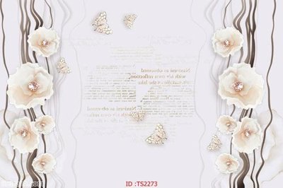 File gốc File hoa trang sức 3d TS2273 (trang trí) phòng trẻ em