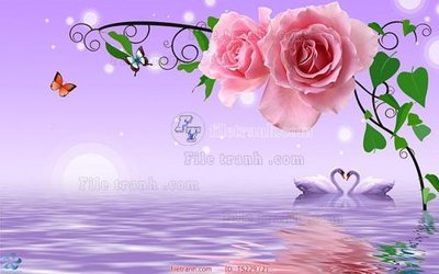 File tranh File hoa trang sức TS229 (gốc) chủ đề động vật