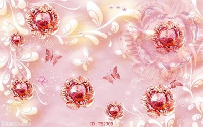 File gốc File hoa trang sức 3d TS2309 (PNG) nền trong suốt