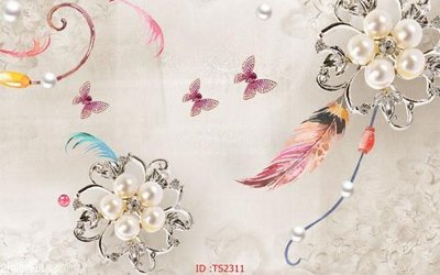 File tranh in trần 3D File hoa trang sức 3d TS2311 (ảnh gốc)